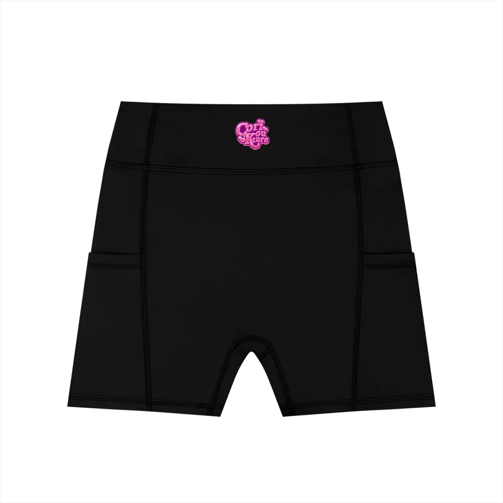 Women's High-Waisted Pocket Biker Shorts